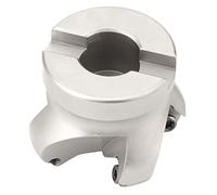 FTVOGUE Fresa per Spianare a 4 Eliche, Materiale 40CR, Elevata rigidità, Design Durevole per la Lavorazione di Metalli Grezzi e di Precisione