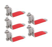 FTVOGUE Ganci per Pistola Sparachiodi Ad Aria 5 Pezzi, Gancio per Trave in Acciaio Inossidabile a Forma di L con Raccordo Rotante per Pistole Ad Aria Compressa con Martello per