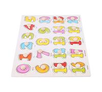 FTVOGUE Giottolo Cognitivo in Legno Giocattolo Puzzle per i Bambini Grip a Mano Colori Luminosi per il Pensiero Spaziale Esercizio di Mezzogiorno Bambino (A3002 (digitale))