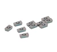 FTVOGUE Inserti CNC Inserti per Tornitura in Carburo Cementato 10 Pezzi per Fresatura Ad Alta Durezza per la Lavorazione di Acciaio e Acciaio Inossidabile Finitura Superficiale Lucida per Utenti di