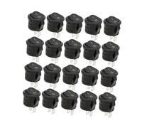 FTVOGUE Interruttore a Bilanciere, Interruttore di Alimentazione in Plastica a 2 Pin con Potenza Nominale 3A250VAC per Elementi di Controllo Industriali Ed Elettrodomestici