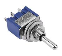 FTVOGUE Interruttore A Levetta SPDT, Interruttore A Bilanciere ON-Off-ON da 6 Mm di Diametro 6 A 125 V CA per Progetti Fai da Te e Applicazioni Elettriche