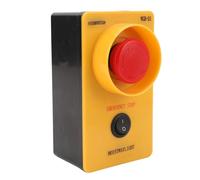 FTVOGUE Interruttore a Pulsante di Arresto di Emergenza, Controllo di Arresto di Sicurezza in ABS con 1NO 1NC DPST 660V 10A, Pulsante di Industriale per Fusione di Acciaio, Prodotti Petrolchimici,