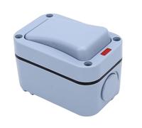 FTVOGUE Interruttore della Luce da Esterno, Interruttore da Esterno Impermeabile IP66 A Controllo Singolo A 1 Banda con Corrente da 20 A, per Giardino, Piscina, Patio, Balcone