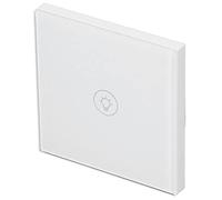 FTVOGUE Interruttore della Luce del Telecomando WiFi Intelligente, Pannello Touch Screen e Funzione di Temporizzazione per la Casa, Adatto per Utenti e, Pannello Bianco