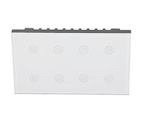 FTVOGUE Interruttore della Luce Smart Touch a 8 Gruppi, Design Premium, Controllo Mobile, Comando Vocale, Soluzione di Illuminazione Domestica