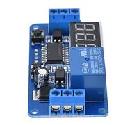 FTVOGUE Interruttore di Controllo del Tempo da 12 V, Materiale PCB, Controllo MCU, Modulo Interruttore del Timer di Ciclo, Intervallo di Temporizzazione da 0,1 S a 999 Minuti, Ideale per Progetti di
