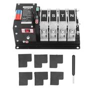 FTVOGUE Interruttore di Trasferimento Automatico a Doppia Alimentazione, Funzionamento Automatico/manuale, 4P 400V, Interruttore di Commutazione del Generatore con Materiale PC Ig (63A)