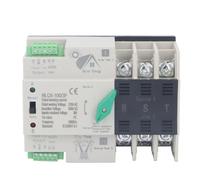 FTVOGUE Interruttore di Trasferimento Automatico a Doppia Alimentazione, NLQ5 100 3P 220 V CA 50 60 Hz per di Alimentazione di Emergenza Nelle Fabbriche e Nei Centri Commerciali (63A)