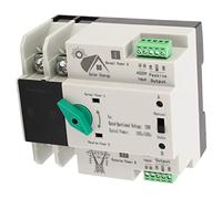 FTVOGUE Interruttore di Trasferimento Automatico a Doppio Alimentazione Principale Retro -up -Frizione Switch di Ripristino del Millise Materiale PC 230 VACE Adatta per Le Fabbriche (125A)