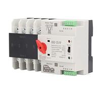 FTVOGUE Interruttore di Trasferimento Automatico Interruttore di Commutazione Doppia Alimentazione con Montaggio su Guida 4P 125A AC400V per Uso di Alimentazione di Backup del Generatore con