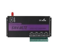 FTVOGUE Interruttore relè di Controllo Remoto GSM 4G, Controller di Allarme SMS Web APP a 4 con Monitoraggio dell'umidità della Temperatura e Allarme di Interruzione di Corrente, per