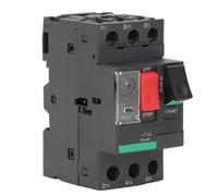 FTVOGUE Interruttore Salvamotore Interruttore Automatico Salvamotore Protezione Sovraccarico Scatto Magnetotermico Montaggio su Guida DIN 35 Mm con Controllo a Pulsante per Carichi