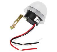 FTVOGUE Interruttore Sensore, Sensore di Luce Fotocellula ABS, Controllo Automatico Accensione e Spegnimento a Infrarossi 12V 2200W con relè Blu, Portata da 5 a 8 M, Supporto a Parete Resistente
