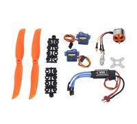 FTVOGUE Kit Accessori per Aerei RC, Kit di Accessori per Aeromobili RC, di unità di Alimentazione Aeromobile 1400kv Motore Senza Spazzole SG90 9G Micro Servo Motore 8060, Motori Completi