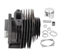 FTVOGUE Kit Cilindro Pistone per Motore 44mm 52CC 44F-5, Ricambi | Leghe di Alluminio e Silicio Resistenti All'usura e Alla Corrosione, Ricambio Ideale per decespugliatori.
