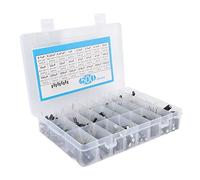 FTVOGUE Kit di Assortimento di Condensatori 500pcs Condensatore in Alluminio a Bassa Impedenza per Amplificatori Elettronici e Audio