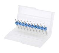 FTVOGUE Kit di Bit per Trapano per Micro Stampante 3D - 10pcs Tungsten Carbide 0,5 Mm per gli Ugelli per la Pulizia - Alta Durezza e Resistenza per L'elaborazione Efficiente del Metallo