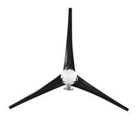 FTVOGUE Kit Eoliche per Piccoli Generatori Eolici da 1200 W, Generatore di Energia Eolica in Fibra di Nylon a 3 Pale per Ricarica Domestica Marina Regolazione Automatica 12 V (Black #16)