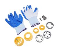 FTVOGUE Kit Filettatrice per Tubi in PVC, Set di Strumenti Riutilizzabili per la Creazione di Fili in PVC con 3 Matrici da 1/2 Pollice 3/4 Pollice 1 per Trapano Elettrico, Strumento Idraulico per