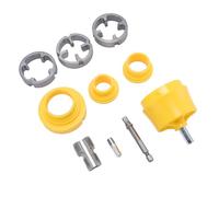 FTVOGUE Kit Filiera per Tubi PPR, Acciaio Legato, Design a Doppia Testa, Gambo Esagonale 1/4 di Pollice, Strumento Idraulico Versatile per Professionisti e Appassionati del Fai Te