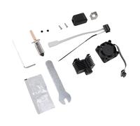 FTVOGUE Kit Hotend con Ventola di Raffreddamento, Kit Hotend per Stampante 3D in Lega di Alluminio con Ugello in Acciaio Temprato da 0,4 Mm, Riscaldatore in Ceramica da 48 W, per Stampa Lab P1 P1S