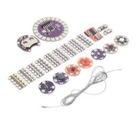 FTVOGUE Kit Lilypad Kit Sensore LED Elettronico Indossabile, Materiale PCB, Ideale per Progetti Creativi e Robotica Fai-da-te nell'artigianato e nell'istruzione