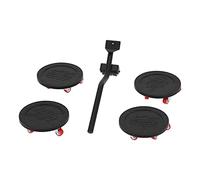 FTVOGUE Kit per il Trasloco di Mobili, Set di Sollevatori Pesanti da 5 | Ruote per carrello girevoli a 360 gradi, maniglia a leva ergonomica, ganascia curva antiscivolo, oggetti pesanti scorrevoli