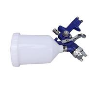FTVOGUE Kit Pistola a Spruzzo HVLP Spruzzatore di Vernice in Alluminio e Acciaio Inossidabile con Ugello da 1,4 Mm Tazza di Alimentazione a gravità da 600 Ml Modello Regolabile per Pittura