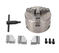 FTVOGUE Kit Set di Mascella a 3 Ganci per il Tornio Autocamerato con Serratura di Precisione Ad Alta Resistenza per Varie Parti per Varie Parti (K11-100)