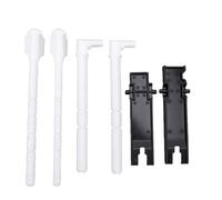 FTVOGUE Kit Sostituzione Pannello Sciacquone, Doppio Scarico Asta (S4478A | ABS Materiale, Parti per WC da Parete, con Arresto Momentaneo, Rilascio Continuo con Pressione Lunga, Ciclo Breve con