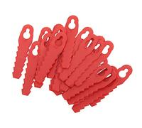 FTVOGUE Lame di Ricambio per Tosaerba in Plastica ABS Lama in Plastica 25 Pezzi Design a Dente di Rosso per Taglio da Giardino Utenti di Tagliaerba Installazione Rapida