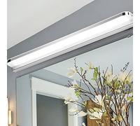 FTVOGUE Lampada da Parete a LED per Bagno, Luci Moderne per Specchio in Acrilico, Acciaio Inossidabile per Riflessi più Chiari in Bagni e Camere da Letto (7 W/42 cm)
