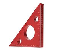 FTVOGUE Lega di alluminio Lavorazione del legno Triangolo Righello Precious Carpenter Measuring DIY Tools Righello ad angolo retto
