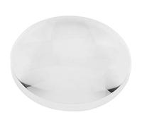 FTVOGUE Lente Convessa in Vetro Ottico, Lente Convessa Doppia in Vetro K9 da 100 Mm di Lunghezza con Ingrandimento 2,5X per Aule di Scienze Ed Esperimenti di Ottica