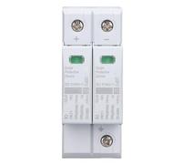 FTVOGUE Limitatore di Sovratensione Solare Fotovoltaica CC, 2P 20kA 1000V | Materiale Ignifugo PC, Installazione su Guida DIN da 35 Mm, Risposta Al Nanosecondo, Protezione da Sovratensione e