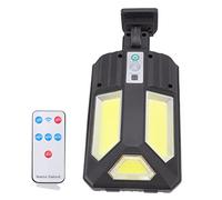 FTVOGUE Luce Murale del Sensore di Movimento Solare 3000LM IP65 Acqua a Prova di Acqua con Perle a LED a 3 Cob da 3 Cob da 2400 MAh per Esterno