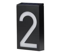 FTVOGUE Luce per Segnaletica Numerica, Display a 6 LED a Energia Solare con Design a Caratteri Grandi, Segnaletica per Numero Civico Impermeabile per Esterni per Decorazioni per Feste in Casa