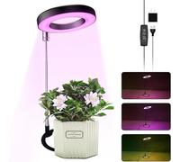 FTVOGUE Luce Solare Imitazione Sana a Spettro Completo Lampada per Coltivazione Plug-in Lampada per Piante 48 LED per Crescita con Timer Regolabile per Piante Grasse e in Vaso Ambiente Privo di