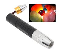 FTVOGUE Luci di Identificazione delle Pietre Preziose Lega di Alluminio USB Tipo C UV Luce Bianca Gialla 3 in 1 LED 365nm Torcia con Interruttore di Coda per Gemme di Giada