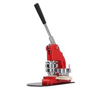 FTVOGUE Macchina per Creare Bottoni Pressa per Badge in Acciaio Inossidabile con Parti per Bottoni da 100 Pezzi, Macchina per Spille Ad Alta velocità per Fatti in Casa Campagne Politiche Eventi (58MM)