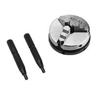 FTVOGUE - Mandrino per tornio a centraggio automatico per il lavoro del legno, 3 ganasce K01-63/M14