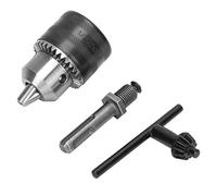 FTVOGUE Mandrino per Trapano, Adattatore con Codolo Tondo SDS con Chiave, 1/2-20UNF, 1,5-13 Mm con Convertitore per Martello Elettrico e Maschi