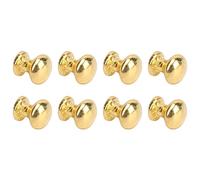 FTVOGUE Maniglia a Testa Tonda per Casa delle Bambole, Set di Mini Manopole in Metallo, Scala 1:12, Ideale per le Porte delle Case delle Bambole (Oro (luce bianca calda 3000K))