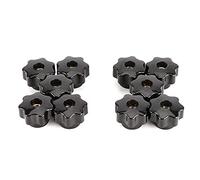 FTVOGUE Maniglia di Bloccaggio con Manopola a Forma di Stella, Plastica Resistente e Anima in Ottone con Filettatura da 8 Mm per l'uso su Macchine Utensili e Attrezzature (CM8*32 (foro passante))