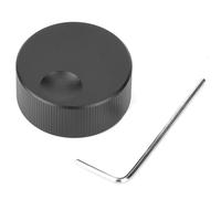 FTVOGUE Manopola Interruttore Controllo Volume 32x13mm Manopola in Alluminio Massiccio Satinato nero per Potenziometro 6mm