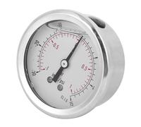 FTVOGUE Messicatore di Pressione in Ottone in Acciaio Inossidabile, Manometro Radiale 1/4 Bsp, Pressione del Vuoto, Diametro di 68 Mm, Prestazioni Stabili, Industria Chimica, Adatto per