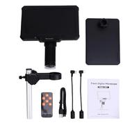FTVOGUE Microscopio Digitale da 7 Pollici con Schermo, Microscopio a Moneta ABS 1080P 1000X 16MP con 8 Luci LED Visualizzazione PC e 32 GB per Riparazioni Elettroniche, Saldature e Collettori
