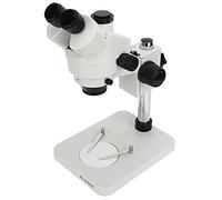 FTVOGUE Microscopio Trinoculare Ingrandimento Regolabile Microscopio Stereoscopico da 7X a 45X Zoom da 0,7X a 4,5X Distanza di Lavoro 100 Mm per Osservazione di Laboratorio Manutenzione Riparazione