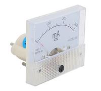 FTVOGUE Misuratore di Corrente Analogico da Pannello, Amperometro con Puntatore CC in ABS da 0 a 300 MA, Quadrante di Facile Lettura, Cablaggio Semplice, Precisione 2,5, per Armadi di Distribuzione
